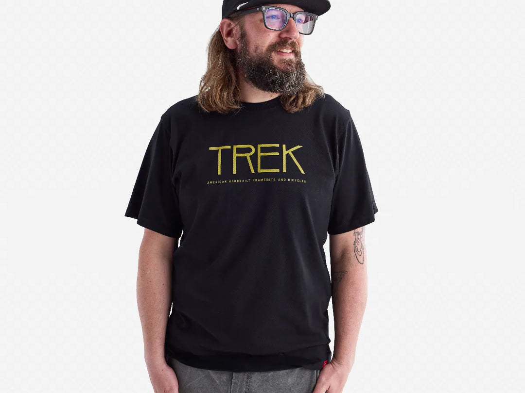 Trek Handbuilt Logo Tee Medium Jet Black Shirt