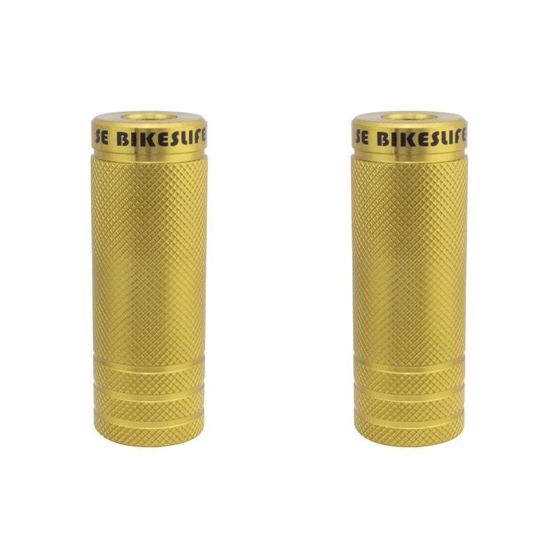 Se bikes Wheelie Pegs 14mm - 3/8` Gold 35mm Steel 98mm