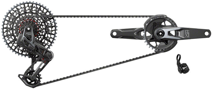 SRAM X0 T-Type Eagle Transmission Groupset - 170mm Crank 32t Chainring AXS POD Controller 10-52t Cassette Rear Derailleur Chain V2