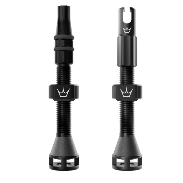 Peaty's Holeshot Fast Flow Tubeless Valves 60mm Black Pair