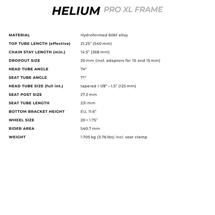 Radio Raceline Helium Pro XL Black 21.25''