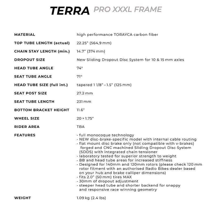 Radio Raceline Terra Disc Pro XXXL Vampire red 22.25''