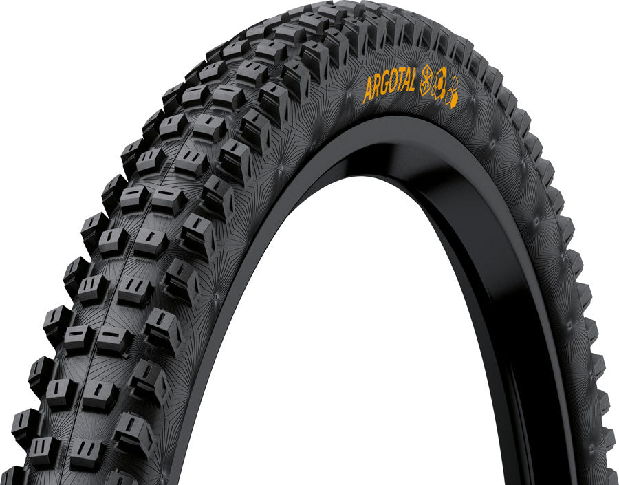 Continental Argotal Tire - 27.5 x 2.40 Tubeless Folding BLK Soft Trail Casing E25