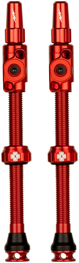 Muc-Off Big Bore Lite Tubeless Valve Stems - 2XLarge 70mm  Red