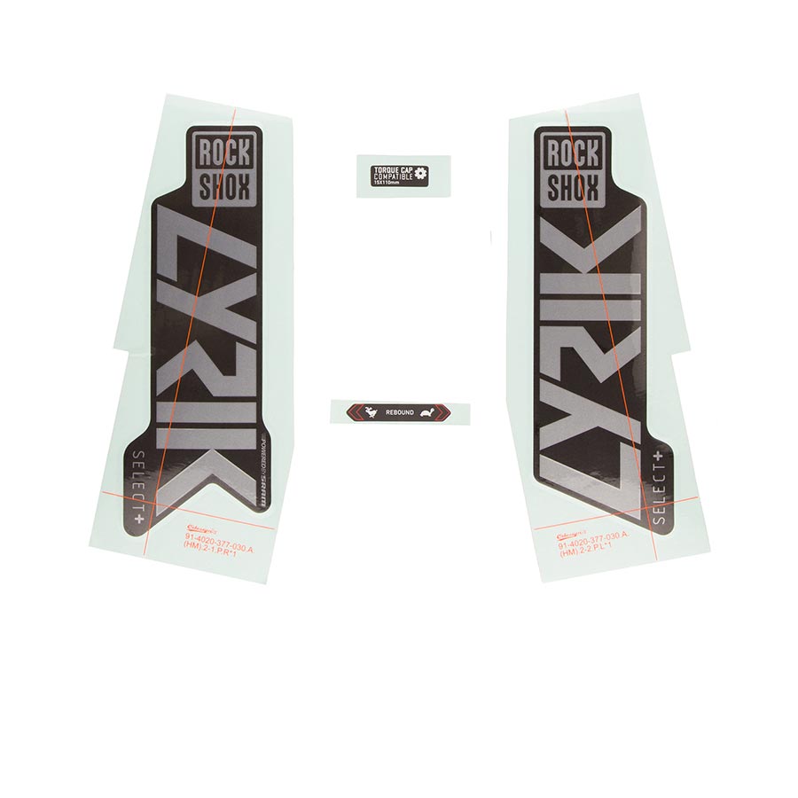 RockShox Lyrik Select+ Decal Kit - Thumbnail 2