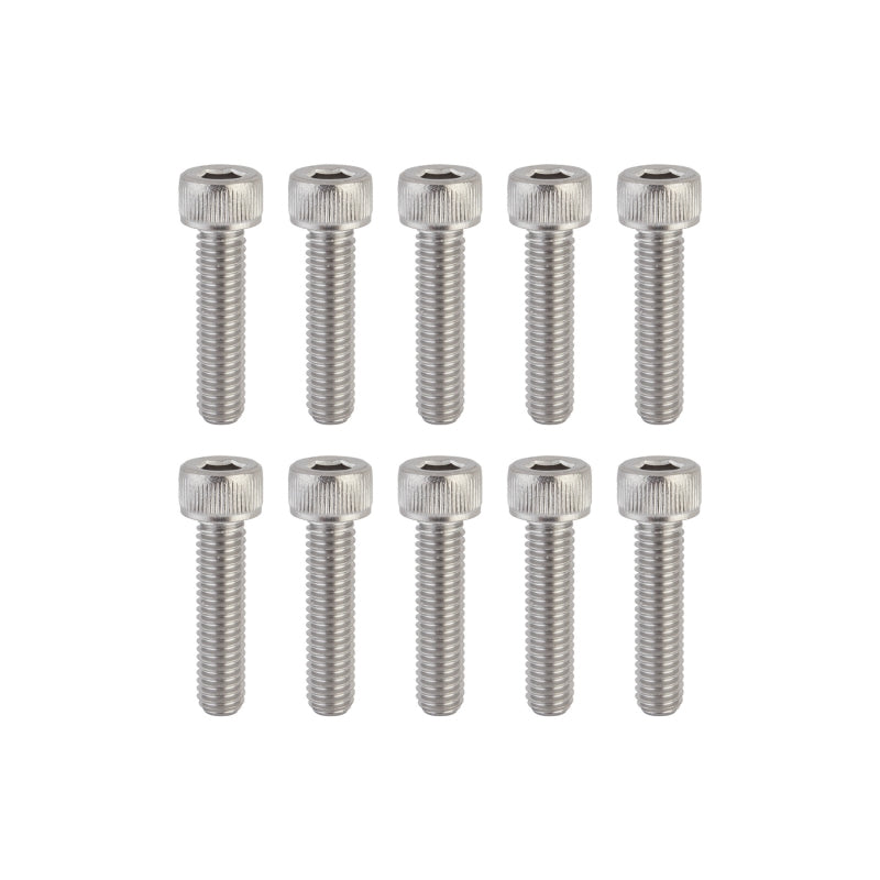 Sunlite Stainless Steel Socket Cap Bolts M6 x 25 M6x1mm TP Bag of 10