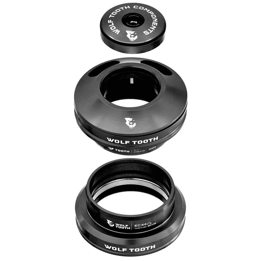 Wolf Tooth Components Semi-Internal EC44 Premium Upper& Lower Headset Black