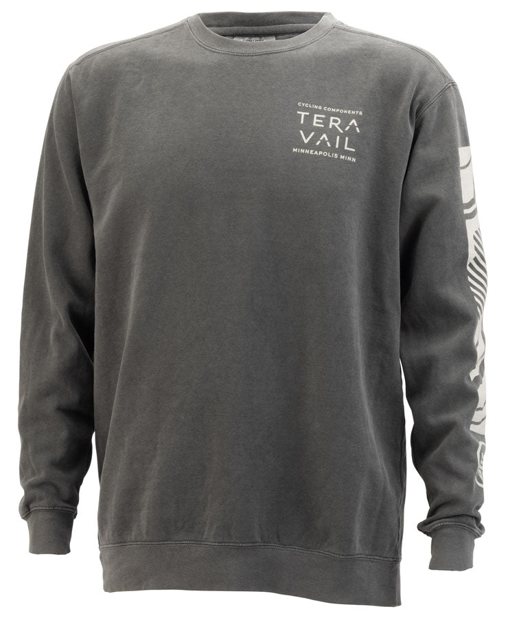 Teravail Sediment Layer Crew Neck Sweatshirt - Pepper Gray Unisex Large
