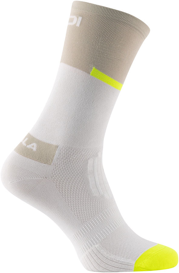 SIDI Neo Socks - White/Sand 20cm Fits Sizes 35-39