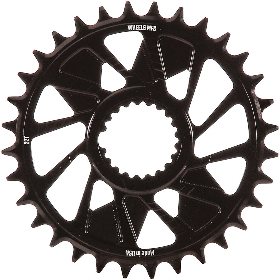 Wheels Manufacturing Direct Mount Chainring - 32t Shimano Direct Mount 1.5mm Outboard Offset T-Type Chain Compatible BLK