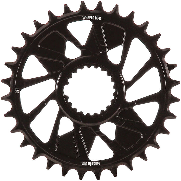Wheels Manufacturing Direct Mount Chainring - 32t Shimano Direct Mount 1.5mm Outboard Offset T-Type Chain Compatible BLK