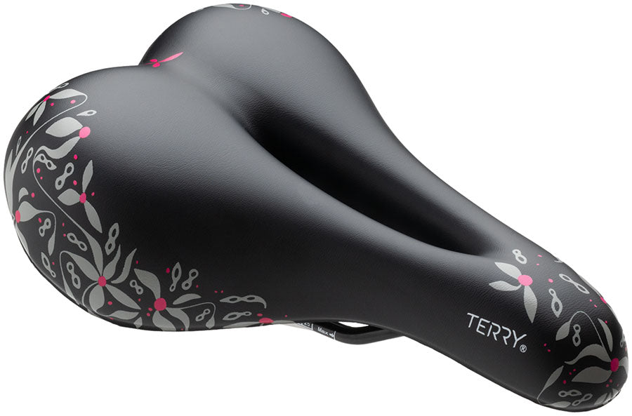 Terry Cite X Gel Saddle - Steel Chain Blossom Pink