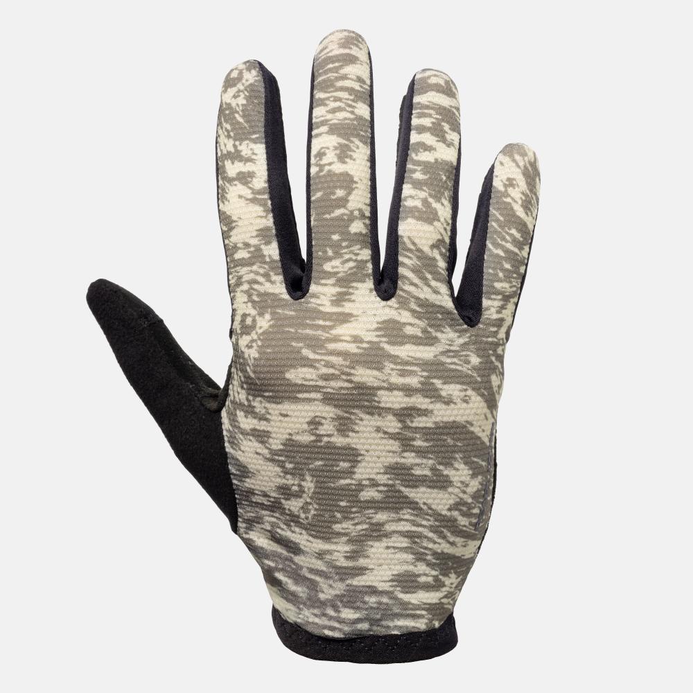 Men's Minimal Mesh Full Finger Gloves - DEEP LICHEN GREEN WAVEROCK / S