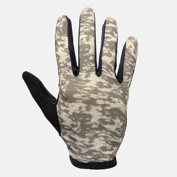 Men's Minimal Mesh Full Finger Gloves - DEEP LICHEN GREEN WAVEROCK / S