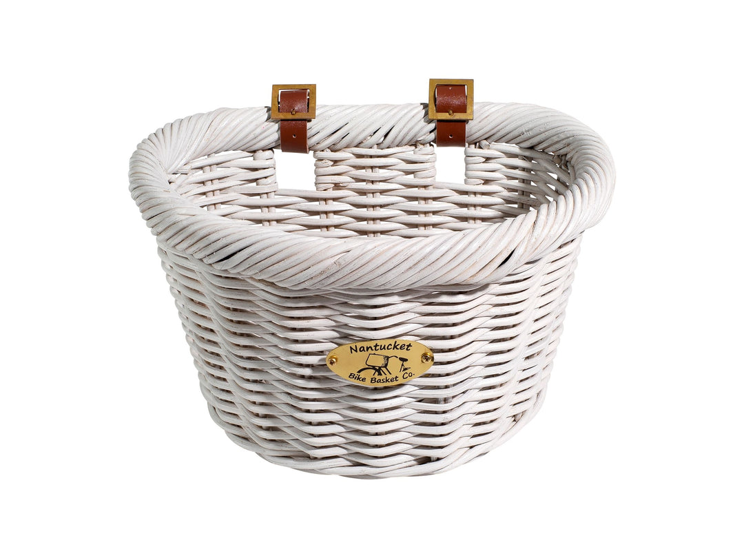 Nantucket Cruiser D-Shaped White Basket