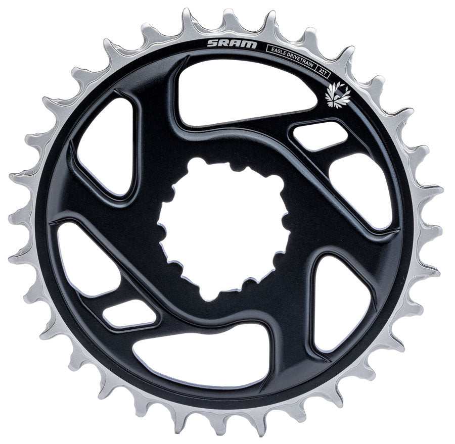 SRAM X-Sync 2 Eagle Direct Mount Chainring - 32t 12-Speed 3-Bolt Direct Mount 3mm Offset Aluminum BLK