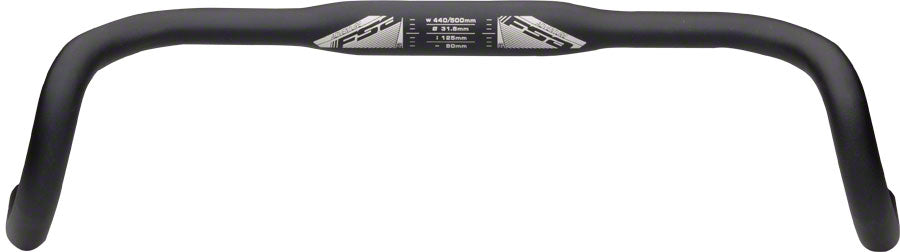 Full Speed Ahead NS Adventure Drop Handlebar - Aluminum 31.8mm 46cm Black