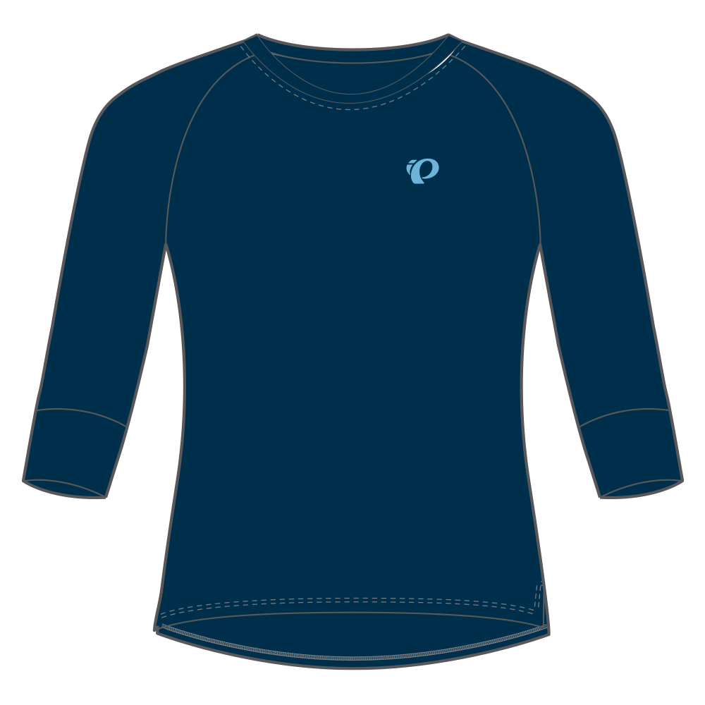 Women's Canyon Merino 3/4 Sleeve Jersey - TWILIGHT / XS