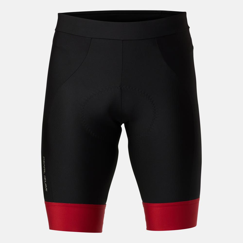 Men's Attack Shorts - BLACK/RED DAHLIA / L