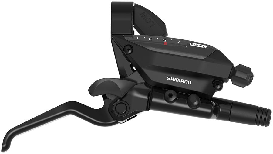 Shimano ST-EF515-7R EZ Fire Plus Shift/Brake Lever - Right 7-Speed Optical Gear Display For Hydraulic Disc Brake BLK