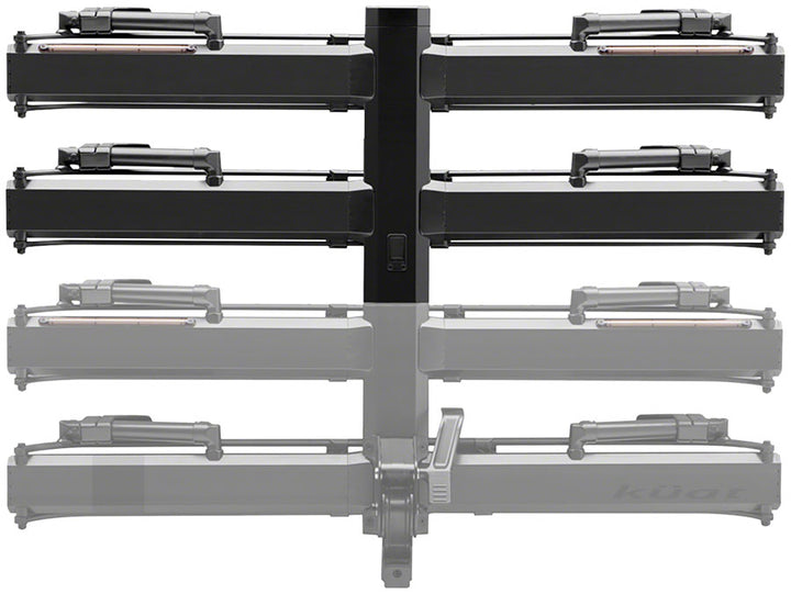 Piston Pro X Hitch Bike Rack Add-On - 2-Bike LED Lights 4-Pin Plug Kashima Coat Galaxy Gray