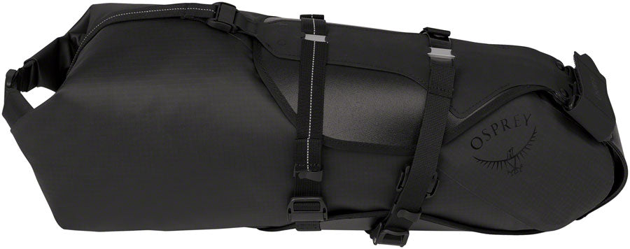 osprey bike packing bags Siskin 8 Pack w/Reservoir Cripple Creek Backcountry Waterproof zippers with deep zipper garages protect your gear from the elements Recycled ripstop nylon is light and tough DWR finish shakes off rain and road spray Osprey Escapist Wedge Bag -