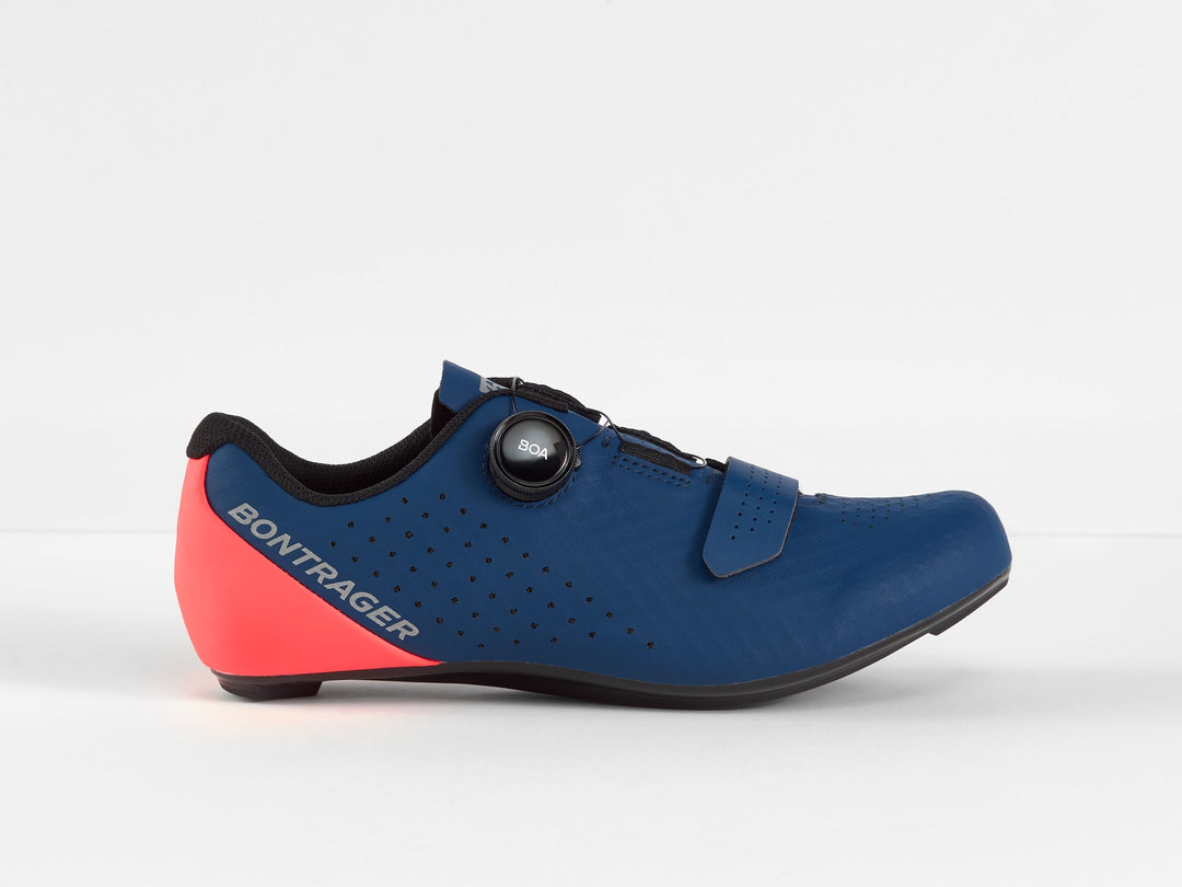 Shoe Bontrager Circuit Road 43.5 Nautical Navy/RadioactCoral