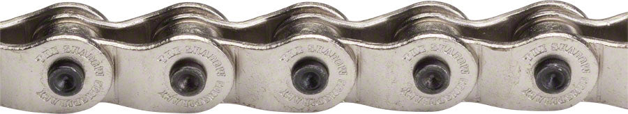 The Shadow Conspiracy Interlock V2 Race Chain - Single Speed 3/32" 98 Links Half Link Chain Silver