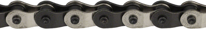 The Shadow Conspiracy Interlock V2 Chain - Single Speed 1/2" x 1/8" 98 Links Half Link Chain Silver/BLK
