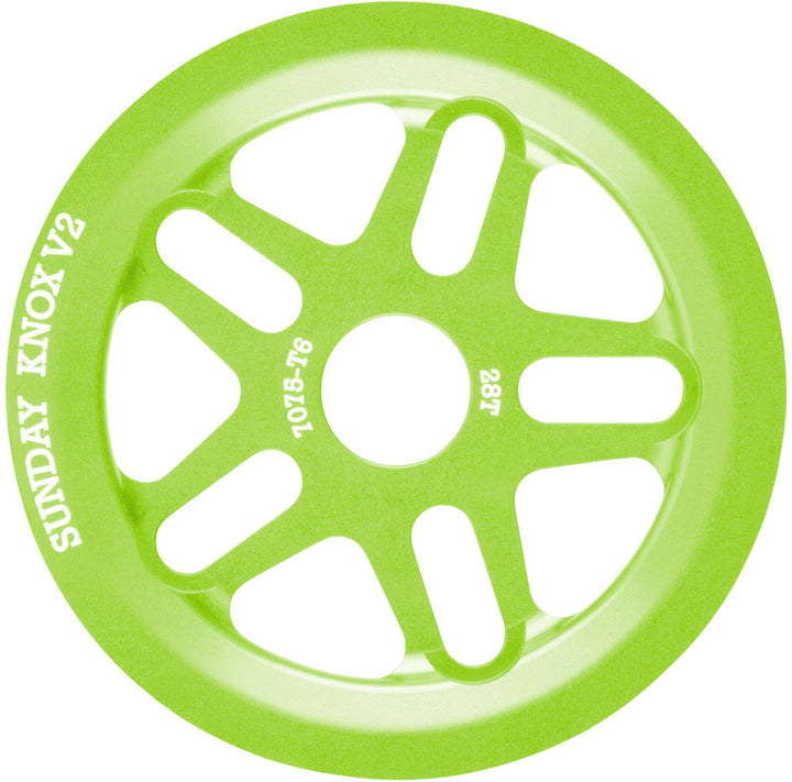 Sunday Knox V2 Sprocket - 28t Electro Green