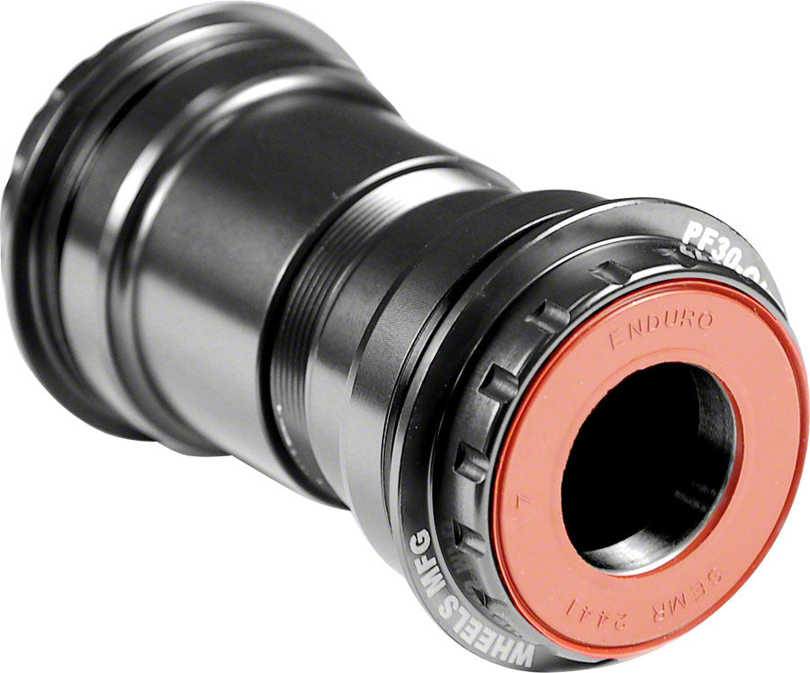 Wheels Manufacturing PressFit 30 to Shimano Bottom Bracket Angular Contact Bearings BLK Cups