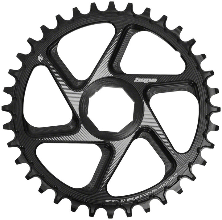 Hope Spiderless Chainring -  36T R22  Ebike  Brose  Black