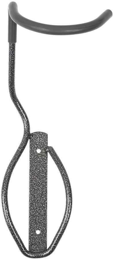 Delta Fat Tire Wall Mount Bike Storage Hook Rear Wheel Tray - 1-Bike Up to 5" Tire - Powdercoat Silver