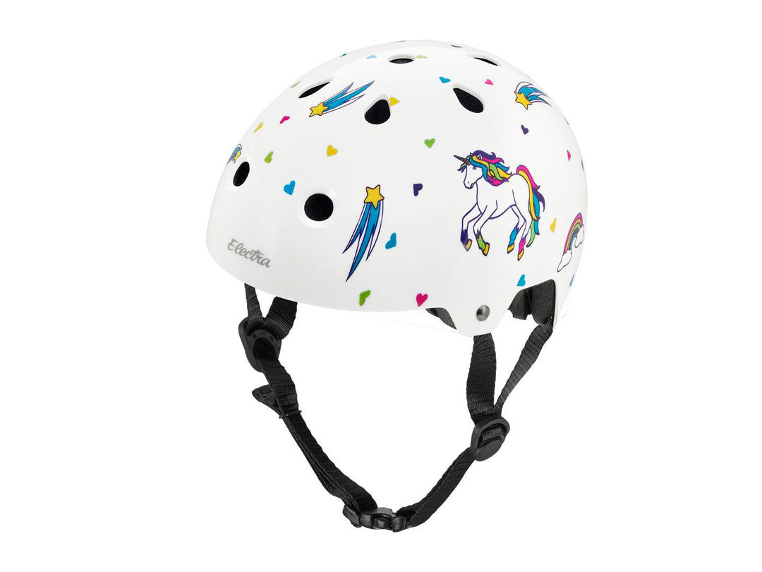 Helmet Electra Lifestyle Unicorn Large White Metallic CPSC