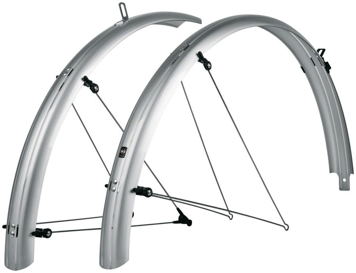 SKS B55 Bluemels Full Coverage Fender Set - 55mm 700 x 38-47 Silver