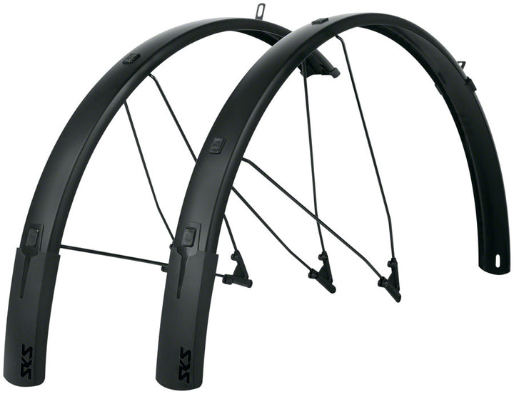 SKS B56 Bluemels Style Full Coverage Fender Set - 56mm 700 x 38-47 Matte BLK