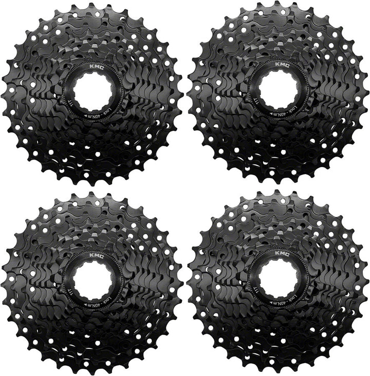 KMC REACT Cassette - 9-Speed 11-32t HG Driver Compatible Black 4 pk.