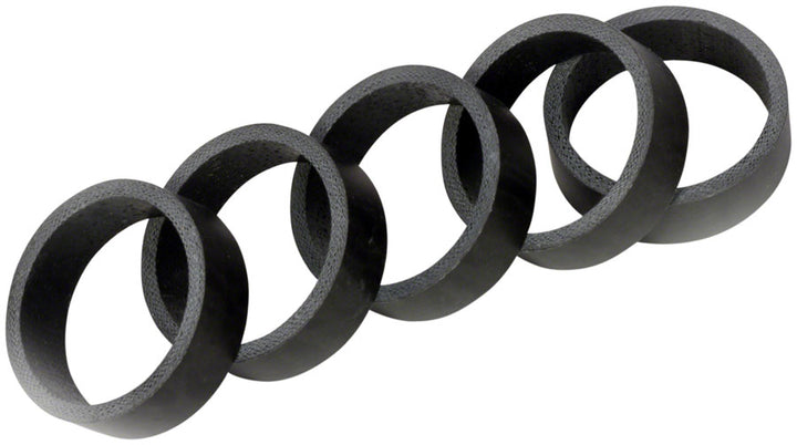 Wheels Manufacturing Carbon Headset Spacers - 10Mm Matte 5-Pack