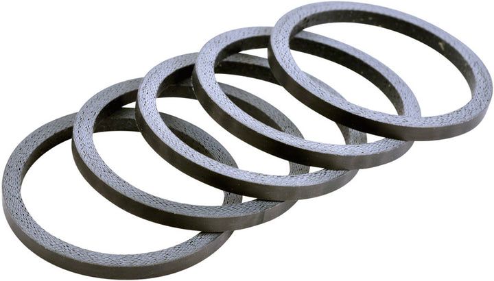 Wheels Manufacturing Carbon Headset Spacers - 2.5Mm Matte 5-Pack