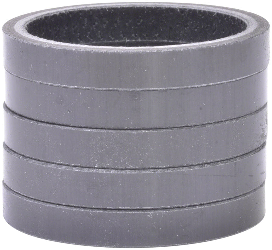 Wheels Manufacturing Carbon Headset Spacers - 5Mm Gloss 5-Pack