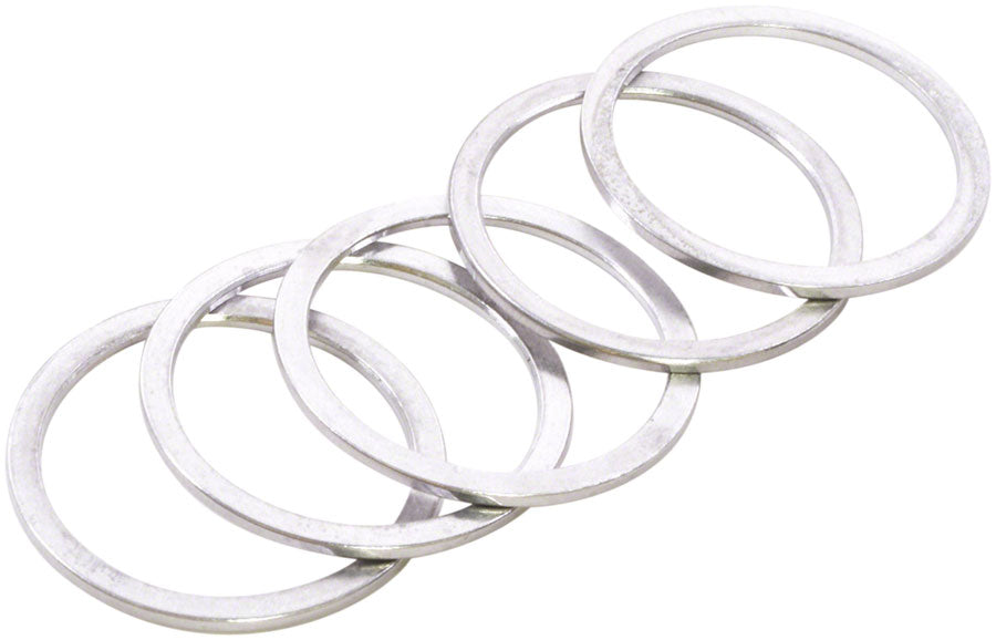 Wheels Manufacturing Aluminum Headset Spacers - 1-1/8" - Silver 1.5Mm 5-Pack