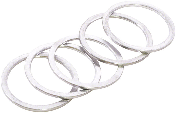Wheels Manufacturing Aluminum Headset Spacers - 1-1/8" - Silver 1.5Mm 5-Pack