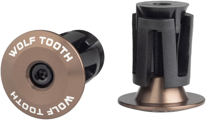 Wolf Tooth Alloy Bar End Plugs - Espresso