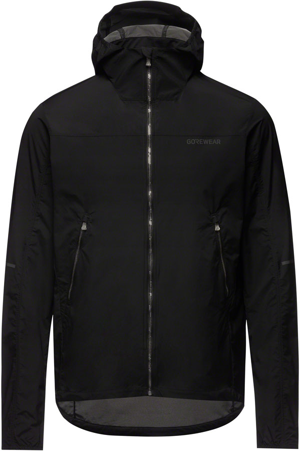 Gorewear Fernflow Hooded Windbreaker - Black Men's Large