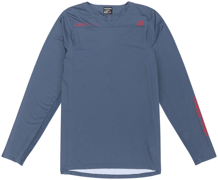 Troy Lee Designs Skyline Long Sleeve Jersey – Mono Steel Blue Medium