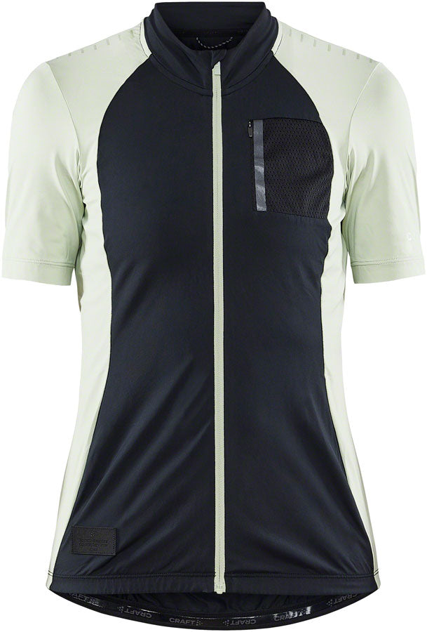 Craft ADV Offroad Jersey - Short Sleeve Black/Celadon Medium Women's