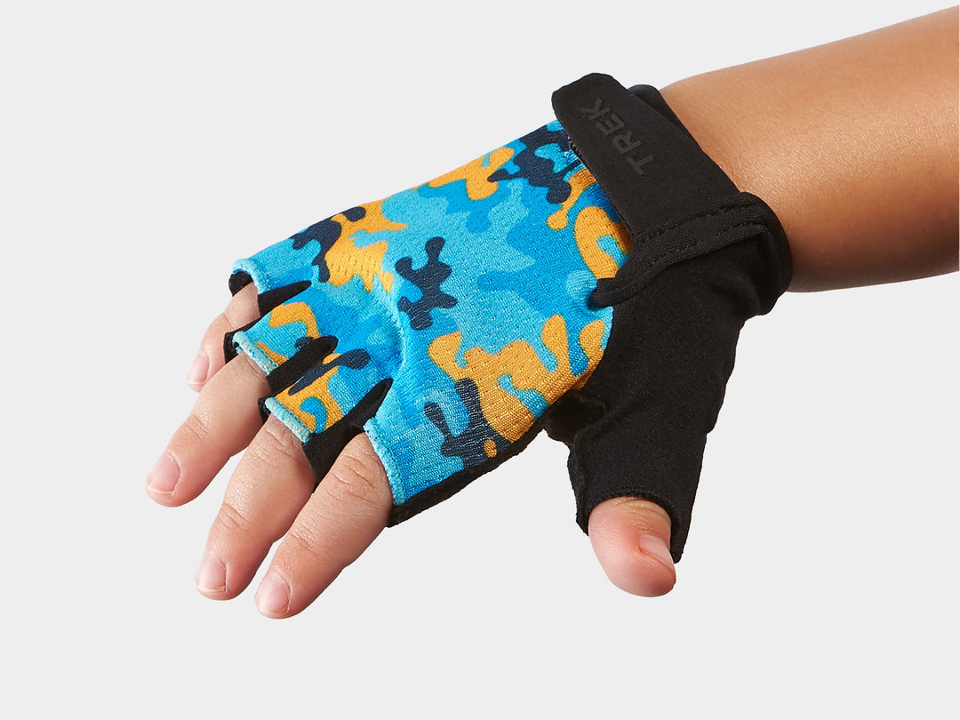 Glove Trek Kids Small/Medium (4-6) Blue/Gold Camo