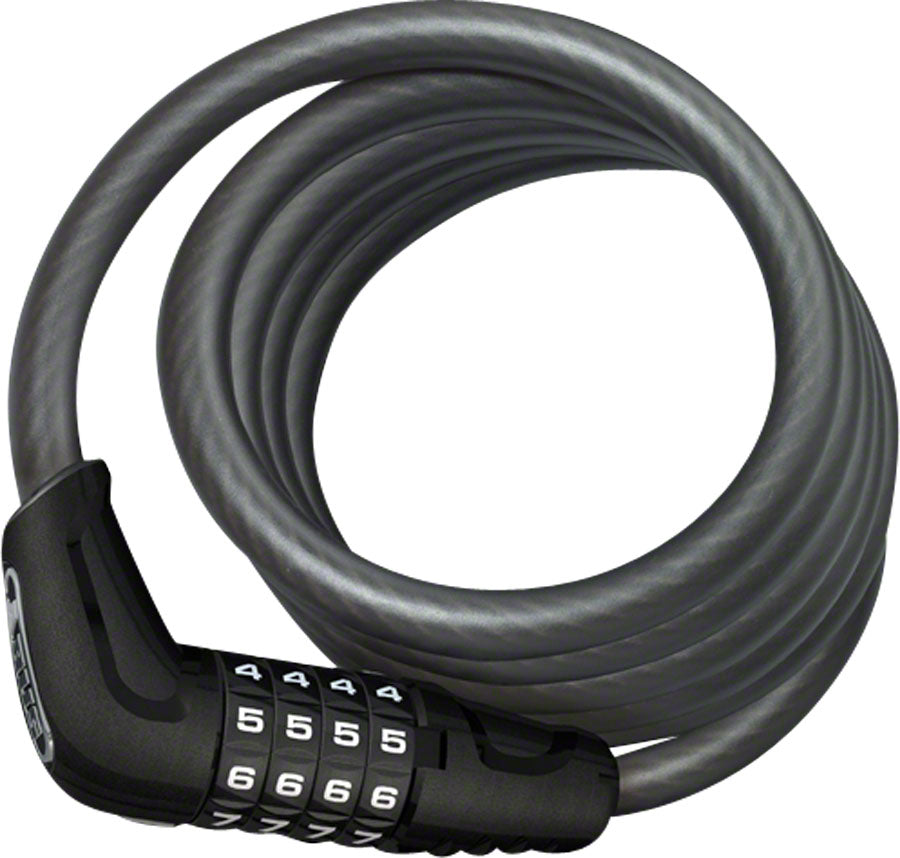 ABUS Numero 5510C  Cable Lock -Combination 180cmx10mm With SCMU Seatpost Mount BLK