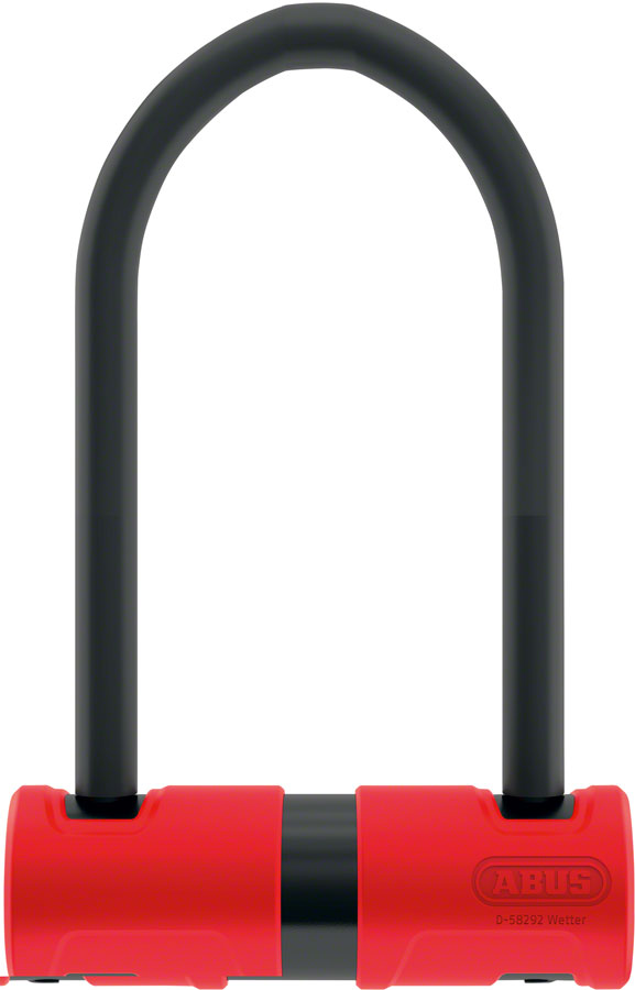 Abus 440A Alarm U-Lock - 4.2 x 6.3" Keyed Black/Red Includes bracket