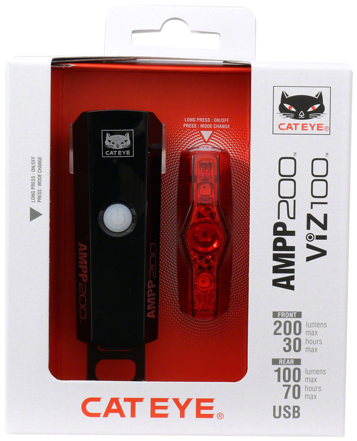 Cateye AMPP200 / VIZ100 Headlight and Tailight